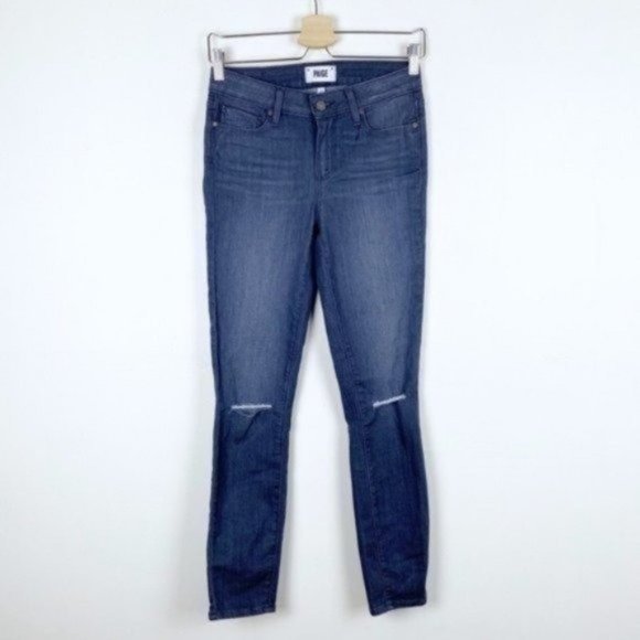 PAIGE Denim - Paige Verdugo Ankle Distressed Skinny Jeans